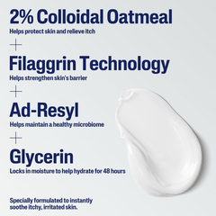 Cetaphil Eczema Restoraderm Flare-Up Relief Cream for Body -  Unscented - 8oz