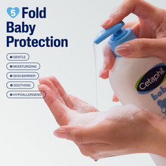 Cetaphil Baby Wash and Shampoo with Calendula, Tear Free and Hypoallergenic - 13.5 fl ozâ