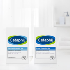 Cetaphil Deep Cleansing Skin Bar Soap - 3pk - 4.5oz each