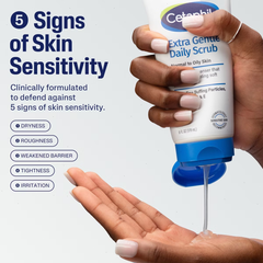 Cetaphil Extra Gentle Exfoliating Face Wash Daily Scrub   - 6 fl oz